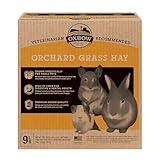 Oxbow Animal Health Orchard Grass Hay - All Natural Grass Hay for Chinchillas, Rabbits, Guinea Pigs, Hamsters, Gerbils & Other Small Pets - Fiber Rich- Grown in the USA- 9 lb.