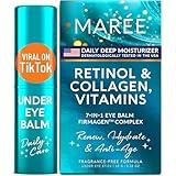 MAREE Under Eye Balm Stick with Retinol & Ceramide Complex - Facial Moisturizer & Under Eye Balm for Dark Circles - Under Eye Brightener Stick, Anti Wrinkle Hydrating Eye Stick Face Skincare 0.35 Oz