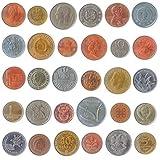 Set of 30 Coins from 30 Different Countries Coins LOT