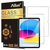 Ailun 2 Pack Screen Protector for iPad 10th Generation 10.9 Inch Display 2022 Tempered Glass [Face ID & Apple Pencil Compatible] Ultra Sensitive Case Friendly [2 Pack]