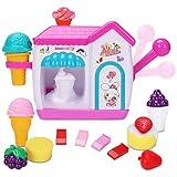 AugToy Bath Toys for Toddlers 3-5 Years, Ice Cream Foam Maker Bath Toys for Kids Ages 4-8, Bubble Pretend Cake Play Set Bathtub Toys Age 3 4 5 Year Old Girls Boys Holiday Birthday Gifts Idea