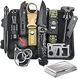 Gifts for Men Dad Husband, Survival Gear and Equipment 12 in 1, Christmas Stocking Stuffers, Fishing Hunting Birthday Gifts Ideas for Him Boyfriend Teen Boy, Cool Gadget, Camping Survival Kit