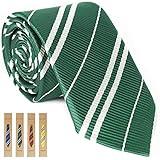 MISS FANTASY Cosplay Tie for Birthday Party Costume Accessory - Extra Long Green Necktie, Unisex Adult Cosplay, Halloween Satin Toy Tie (L,63in)