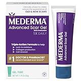 Mederma Advanced Scar Gel, Treats Old and New Scars, Reduces the Appearance of Scars from Acne, Stitches, Burns and More, 50 Grams