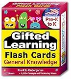 TestingMom.com Gifted Learning Flash Cards for Kids - General Knowledge Flashcards for Pre K to Kindergarten - G&T Educational Practice Test: CogAT, Iowa, OLSAT, NYC Gifted & Talented, WPPSI, AABL