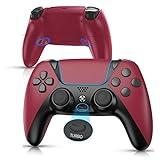 Ymir PC Controller for Amazon Luna/PS4/Steam, Wireless Luna Controller with 1200mAh/Programmable/Turbo, Work for Fire TV/Apple TV/Mac/iOS/Windows/PlayStation 4,Red