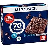 Fiber One 70 Calorie Brownies, Chocolate Fudge, Snack Bars, Mega Pack, 18 Bars, 16 oz