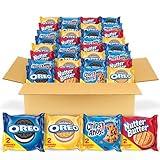 OREO Original, OREO Golden, CHIPS AHOY! & Nutter Butter Cookie Snacks Variety Pack, Christmas Cookies Stocking Stuffers, 56 Snack Packs (2 Cookies Per Pack)