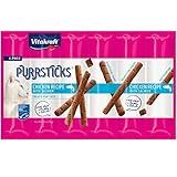 Vitakraft PurrSticks Meaty Cat Sticks - Chicken with Salmon - Segmented and Breakable Meatstick - Deliciously Tender