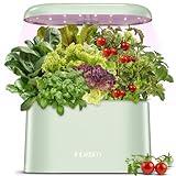 inbloom Hydroponics Growing System Kit Indoor Garden with LED Grow Light and Pod Kit, Plants Germination Kit for 5 Pods, Mufga Hydroponics Garden, Height Adjustable, Gardening Gifts(Green)