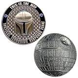 AA-013 Tactical Terrorism Response Team 3 TTRT CBP Challenge Coin Mandalorian Boba Fett Star Wars Inspired Death Star