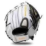 Franklin Sports Fastpitch Softball Glove - Fastpitch Pro - Adult and Youth Softball Mitt - Infield and Outfield - Right Handed Glove - White/Gold - 12" Righty