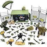 ZHX WW2 Army Military Guns Weapons and Armor Toy Thunder Containers Command Operations Building Block Toy Battle Sets for Kids