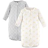 Hudson Baby Unisex Baby Cotton Long-Sleeve Wearable Sleeping Bag, Sack, Blanket, Duck, 0-3 Months