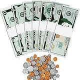 195Pcs Play Money Teaching Math Sets,Number Learning Education Play Money for Kids 3-8 Year Old Teaching, Number Learning Education Toys for Kids Develops Early Math Skills, Preschool Math Games