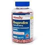 Timely Ibuprofen 200mg 1000 Tablets - Compared to Advil Tablets - Pain Relief Tablets and Fever Reducer - for Headache Relief, Menstrual Pain, Tooth Aches Muscular Aches, Arthritis Pain & Body Aches