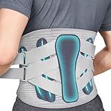 Umbilical Hernia Belt, Elastic Abdominal Binder Lower Waist Support Belt, Post Surgery Postpartum Belly Band Belly Wrap Hernia Belt Stomach Compression Wrap for Men and Women (Medium)