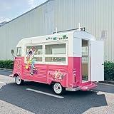 Custom Mobile Food Trailer – Pink Ice Cream, Waffle, Pizza, Hotdog Truck with Full Kitchen Equipment for Street Vending, Festivals, Events
