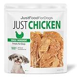 JustFoodForDogs Healthy Dog Treats, Single-Ingredient, Chicken Breast, 5 oz