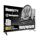 Westinghouse Roku TV - 40 Inch Smart TV, FHD QLED Television w/Dolby Digital+, Wi-Fi & Mobile App Connectivity, Flat Screen, Bluetooth, Compatible w/Apple AirPlay, Alexa, & Google Assistant