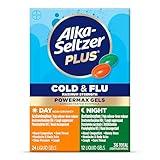 Alka-Seltzer Plus Power Max Cold & Flu Day+Night Medicine: Cough Suppressant, Cold and Flu Medicine For Adults and Children 12 Years and Older, 36 Count, Packaging May Vary