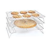 Fox Run 4698 Stackable Cooling Rack Set, Chrome, 3-Piece