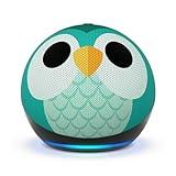 Amazon Echo Dot Kids with Alexa (newest model), Designed for kids, with parental controls, Includes 1 Year of Amazon Kids+, Owl