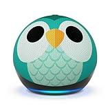 Amazon Echo Dot Kids (newest model), Designed for kids, with parental controls, Includes 1 Year of Amazon Kids+, Owl