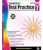 Spectrum 7th Grade Test Practice Workbooks All Subjects, Ages 12 to 13, Grade 7 Test Practice, Language Arts, Reading Comprehension, Vocabulary, Writing and Math Reproducible Book - 160 Pages