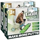 Toilet Golf Empty Box, 2x Funny Prank-shaped Putting Green Hole Set Gag Gift for Men, Cool White Elephant Gift for Adults, Hilarious Prank Ideal Gift Idea Present for Birthday, Father's Day, Christmas