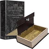 Barska Antique Book Lock Box with Key Lock