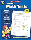 Scholastic Success with Math Tests Grade 6 Workbook