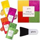 Glorio Discovery Kit: Clay Face Mask Treatments - 4 Week Beauty Gift Set - Facial Skin Care: Boost Radiance, Minimize Pores, Reduce Wrinkles, Dry Irritated Skin - Indian Healing Clay, Beauty Skincare