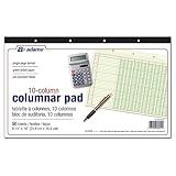 CARDINAL BRANDS INC. - Columnar Analysis Pad, 10 Column, 8 1/2 X 11, Single Page Format, 50 Sheets/pad ( ABFACP148510 ) ( ACP148510 )