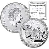 2021-1 oz Niue Silver Star Wars Millennium Falcon Coin Brilliant Uncirculated with Certificate of Authenticity $2 Seller BU