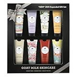 Dionis Goat Milk Skincare 8 Piece Hand Cream Gift Sets - Assorted Scented Travel Size Hand Creams In a Gift Box - Mini Hand Lotion Self Care, Cruelty Free Lotion For Dry Skin, Expanded Hand Cream 2025