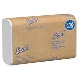 Scott® Professional Multifold Paper Towels, Bulk (01840), with Absorbency Pockets, 9.2" x 9.4" sheets, White, Compact Case for Easy Storage (250 Sheets/Pack, 16 Packs/Case, 4,000 Sheets/Case)