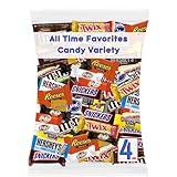 ULTIMATE Assorted 4 Lb. Chocolate Candy Variety Pack, Bulk Mega Candy Mix, Fun Size Assortment, Individually Wrapped Minis, Great for Easter Basket Fillers & Egg Hunts, Parties, Parades & Pinatas! (All Time Favorites, 4 Lbs.)