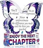 Best Retirement Gifts for Woman, Farewell Going Away Leaving Gifts for Coworkers Colleagues Teachers Boss Leaders Friends, Retirement Decorations New Job Coworker Gift Decorative Signs Plaques