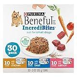 Purina Beneful Small Breed Wet Dog Food Variety Pack, IncrediBites With Real Beef, Chicken and Salmon - (Pack of 30) 3 Oz. Cans