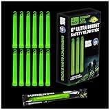 Emergency Glow Sticks - 12 Ultra Bright Individually Wrapped Military Grade Chem Lights - 12 Hour Bulk Tactical Light Sticks for Survival Gear, Camping, and Power Outages