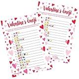 Valentine's Day Emoji Game - Fun Classroom Party Activity for Kids & Adults - 25 Player Cards, Valentine Guessing Game for Families, Couples, & Friends