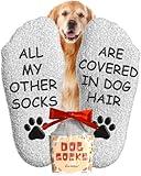 Cavertin Fuzzy Dog Socks with Gift Packaging, Dog Gifts for Women & Men, Funny Socks, Fluffy Dog Mom Gifts