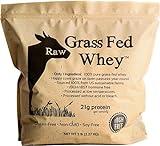 Raw Grass Fed Whey Protein Powder, Happy Healthy Cows, Undenatured, GMO-Free, Hormone Free, Gluten Free, Unflavored, Unsweetened, 5LB