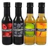 Baja Precious - Infused Balsamic Quartetto - Raspberry, Blackberry, Green Apple & Mango (Pack of 4 x 150ml)