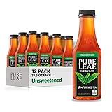 Pure Leaf Iced Tea, Unsweetened Real Brewed Tea, 18.5 Fl Oz (Pack of 12)