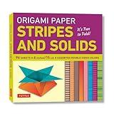 Origami Paper - Stripes and Solids 6" - 96 Sheets: Tuttle Origami Paper: Origami Sheets Printed with 8 Different Patterns: Instructions for 6 Projects Included (Tuttle Specials)