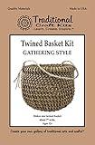 Traditional Craft Kits Twined Basket Weaving Kit (Gathering Style) - Weave Kit for Kids and Adults Complete with Basket Weaving Supplies and Instructional Booklets