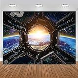 CHAIYA 7X5FT Spaceship Interior Background Futuristic Science Fiction Photography Backdrops Space Station Spacecraft Cabin Photo Shoot Studio Props CY-314
