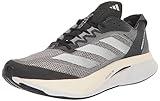 adidas Women's Adizero Boston 12 Sneaker, Black/White/Carbon, 7